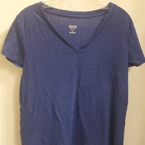 Navy Blue V-Neck T-Shirt